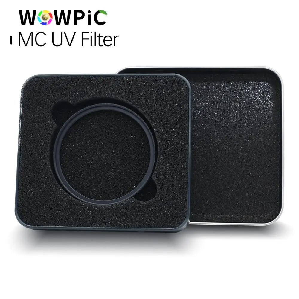 WOWPIC MC UV фильтр 49 52 55 58 мм 62 67 72 77 82 супер тонкий зеленый Muticoating 16 слоев Защита