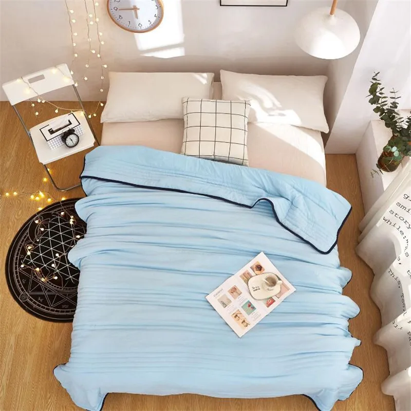 

Summer Sleeping Blanket King Queen Size Quilting Blanket Plain Summer Adult Blanket Quilt Three Size