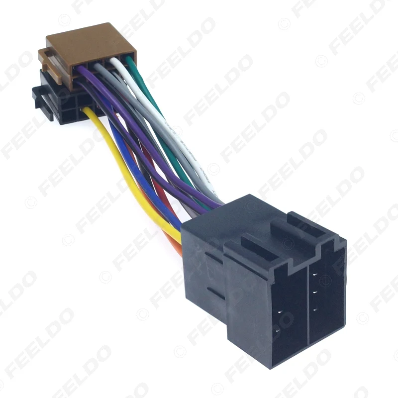 FEELDO Universal Female To Male Car Stereo Radio ISO Wiring Harness Adapter Lead #HQ3687 | Автомобили и мотоциклы