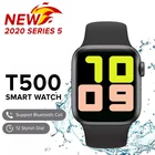 Новинка 2020, Смарт-часы T500 серии 5, наручные часы, браслет 44 мм, женские часы с Bluetooth и функцией звонка, мужские часы с пульсометром и тонометром