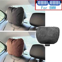 alcantara car pillow neck pillow headrest accessories for bmw e90 e39 e46 e91 f30 g20 e60 f11 f10 f07 g30 e53 series 1 2 4 6 7 8