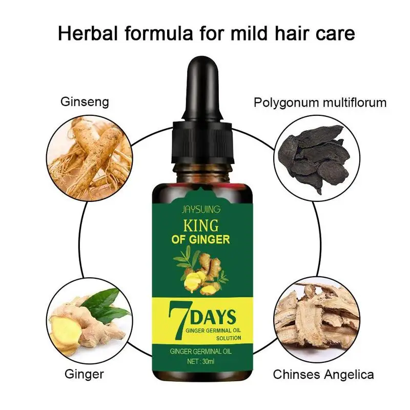 

Natural Repair Fast Hair Growth Fluid Hair Loss Treatment Growth Healthy Liquid 30ml Biotin Hair Essence T3V9