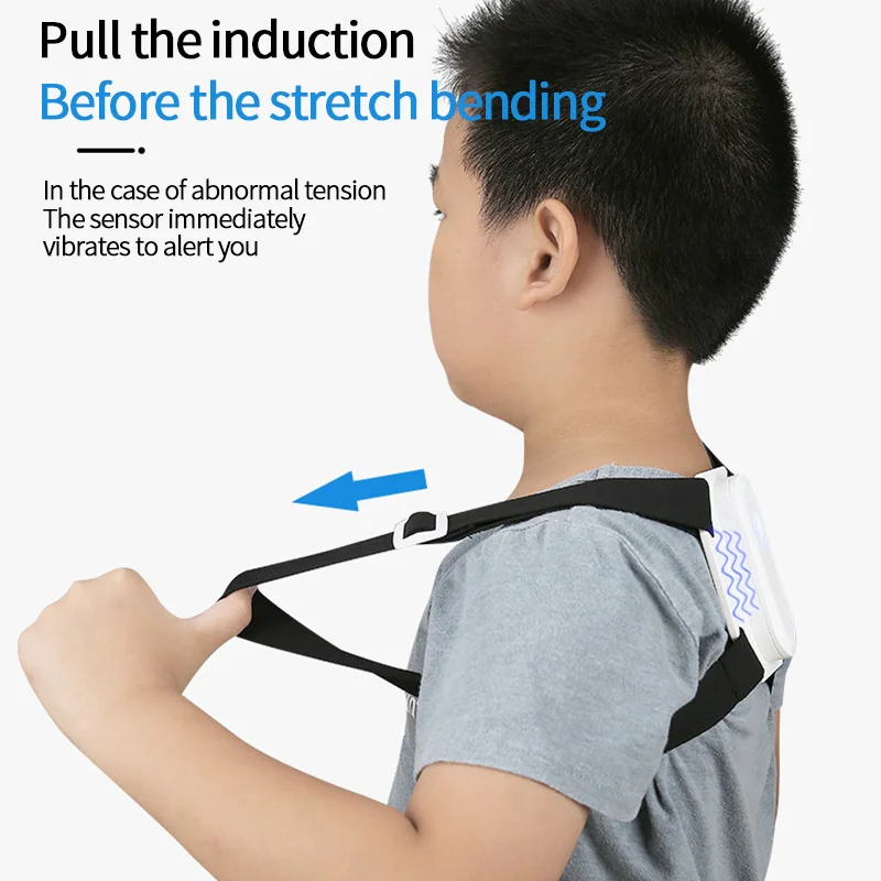Back Posture Corrector Shoulder Training Belt With Automatic Memory Function Intelligent Correction Humpback Vibration Massager | Спорт и