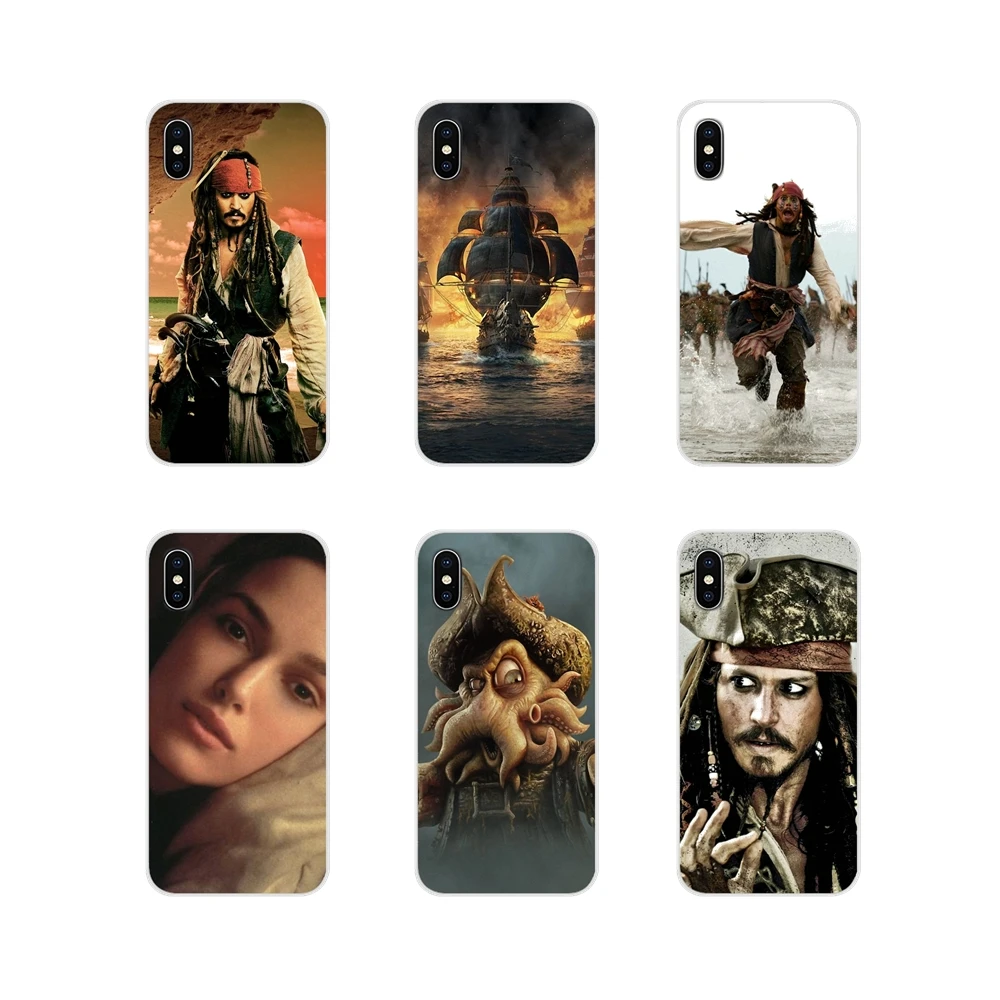Прозрачный чехол из ТПУ с изображением пиратов Карибского моря для Samsung Galaxy S3 S4 S5