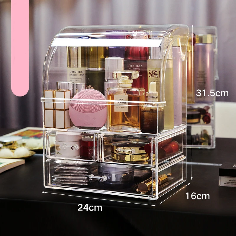 Органайзер для косметики прозрачный водонепроницаемый | Дом и сад