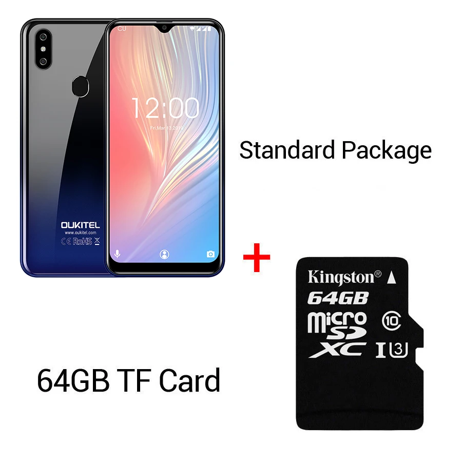 Twilight N 64GB Card Мобильный телефон OUKITEL C15 Pro+ 6,088 ''19:9 Android 9,0 Pie 3 ГБ 32 ГБ MT6761 с каплями отпечатков пальцев для распознавания лица 5G WiFi 4G - Цвет: Twilight N 64GB Card