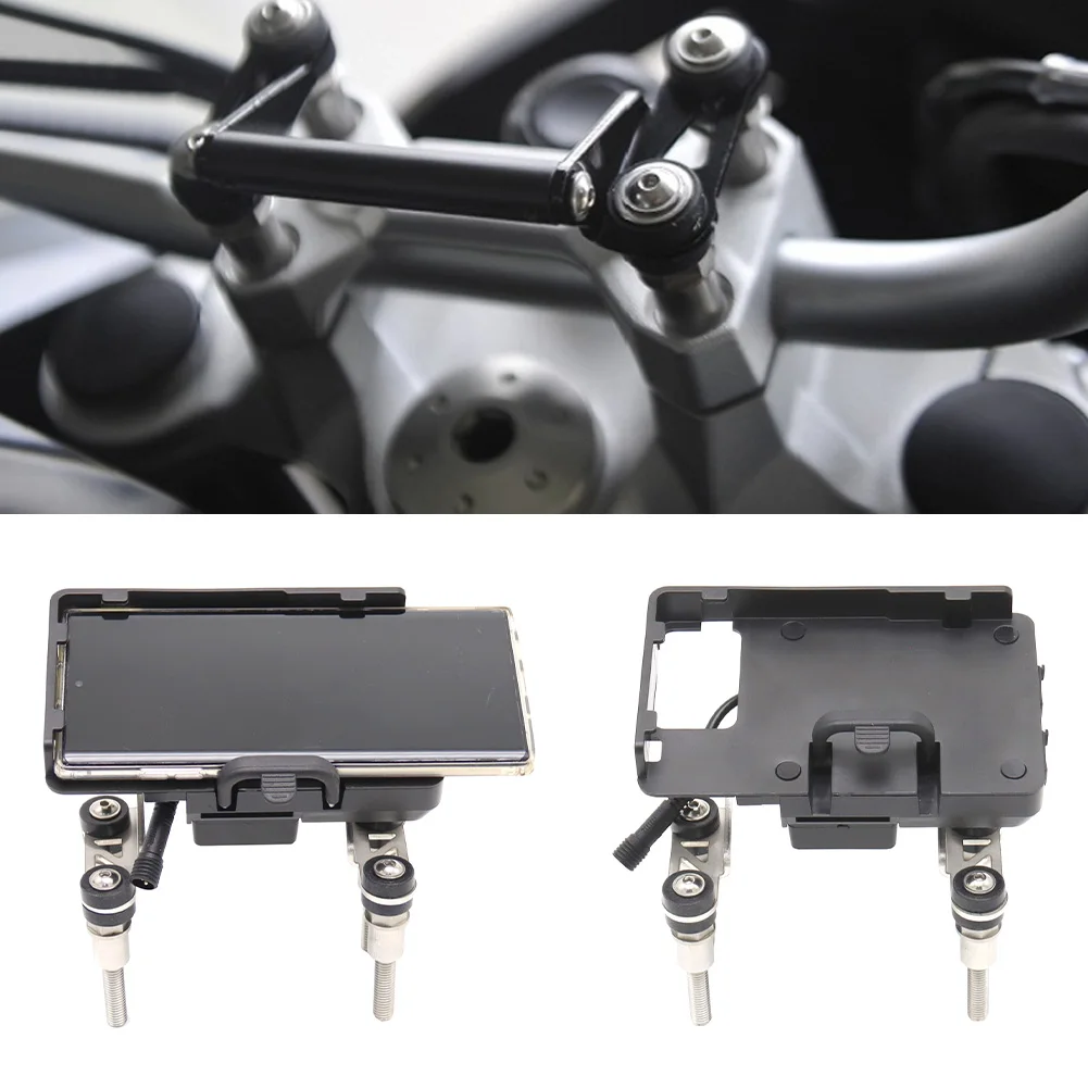 

Держатель для телефона мотоциклетный для BMW F750GS F850GS R1200RS R1200R, черная фотомагнитная пластина с USB-зарядкой, Прямая поставка
