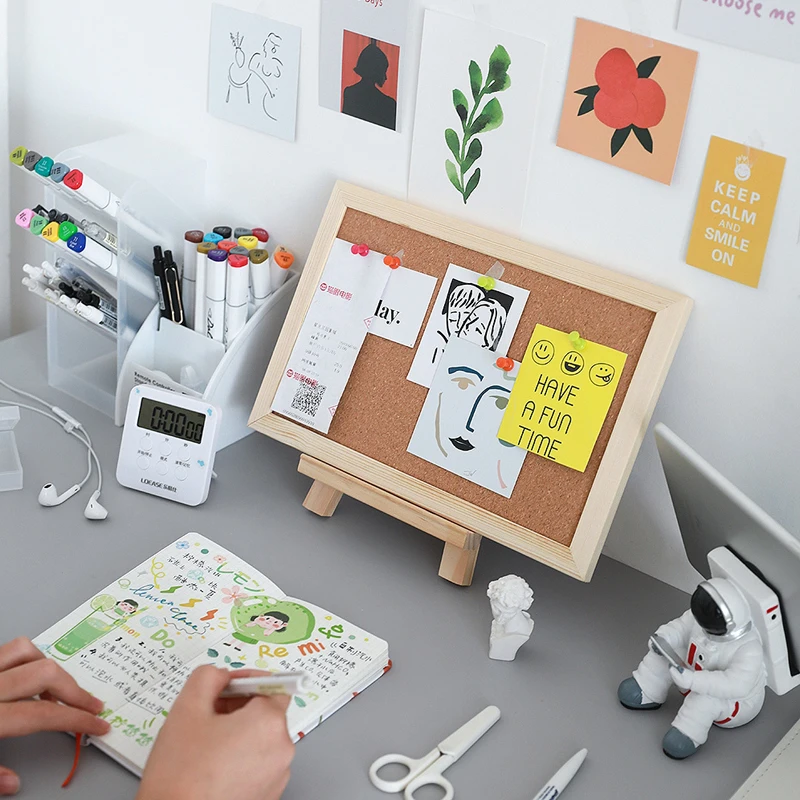 Креативная корковая доска с буквенным принтом объявлений для домашнего офиса