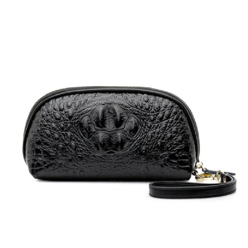 

Women's bag 2020 dinner bag leather crocodile pattern clutch bag fashion wrist bag women bag messenger bag wallet