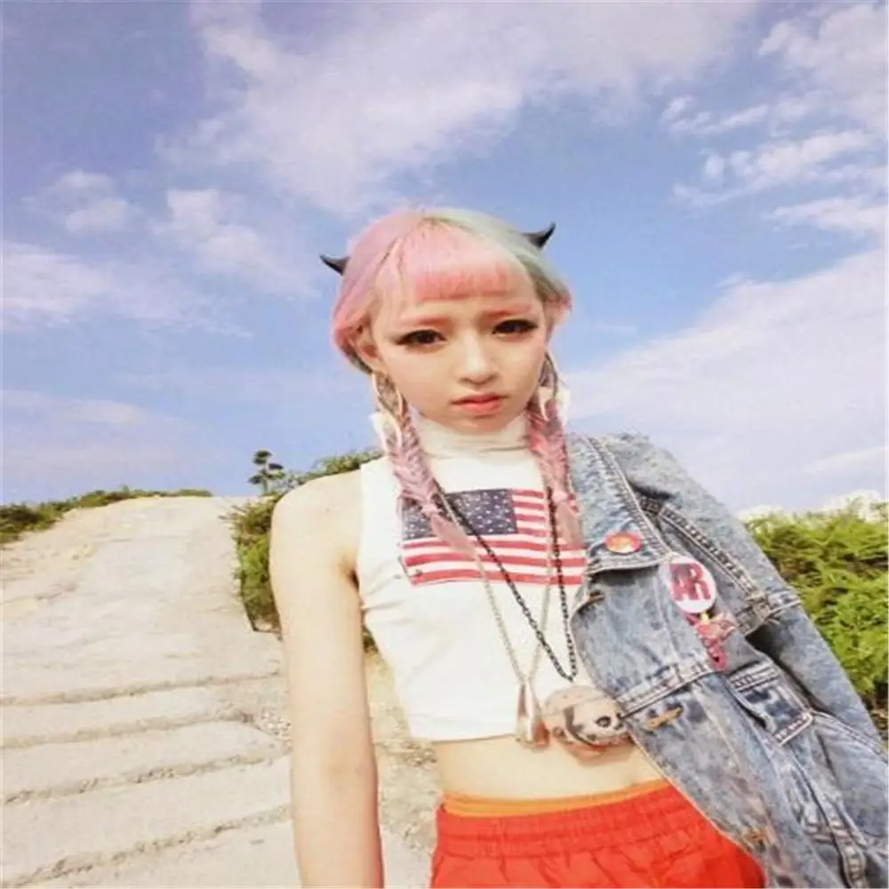 1 пара готический костюм ужасов для Хэллоуина маскарадный маленький Рог демона