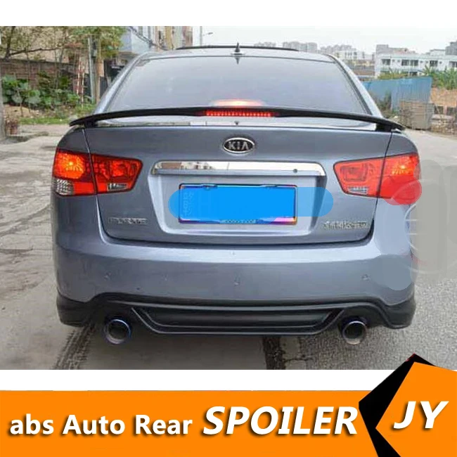 Для KIA Forte спойлер 2011-2013 Форте с светильник высокого качества ABS Материал заднее