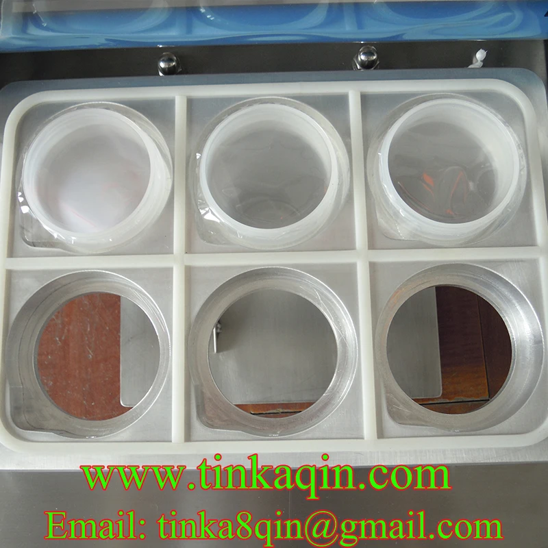 Машина для запечатывания стаканчиков пластиковые лотки пломбировочная машина