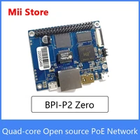 bpi p2 zero development board quad core open source support for iot poe network linux android single board computer
