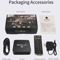 1set 4k network player set top box home remote control box smart media player tv box set top box black 11811821mm