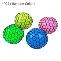 randomly colors mesh squishy balls 2 36 inches stress relief squeeze grape balls relieve pressure toys for children h9ef