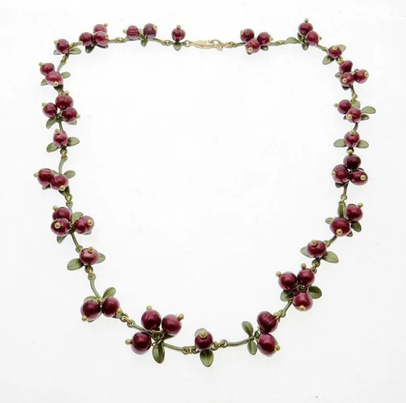 CSxjd модное ожерелье ювелирные изделия черника Клюква многоцветный камень