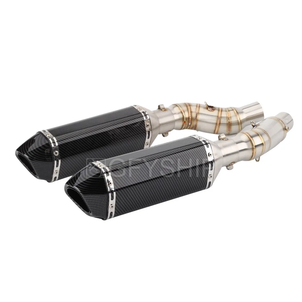 

For Kawasaki Z1000 2010 to 2017 2018 2019 Z1000SX Ninja 1000 Z1000 Escape Slip-on Motorcycle Exhaust And Mid Link Pipe System