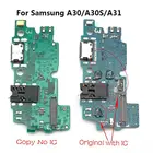 USB зарядное устройство док-станция зарядный порт микрофон плата для Samsung A30 A305F A30S A307F A31 авто разъем для наушников