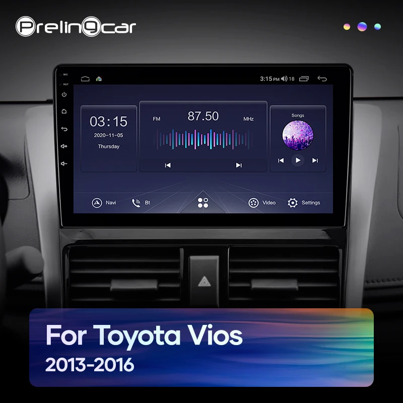 Автомагнитола Prelingcar 2 Din Android 9 0 без DVD мультимедийный видеоплеер GPS-навигатор для
