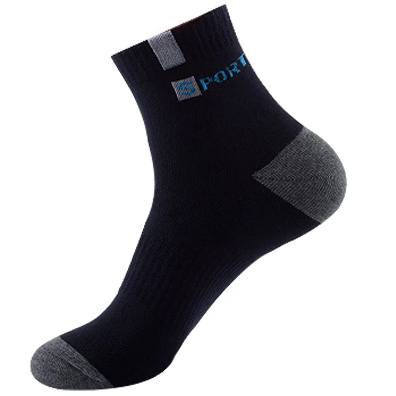 Men's Spring Tube Socks, Solid Color Sports Socks, Deodorant And Sweat-Absorbent Cotton Basketball Socks Factory Direct Sales