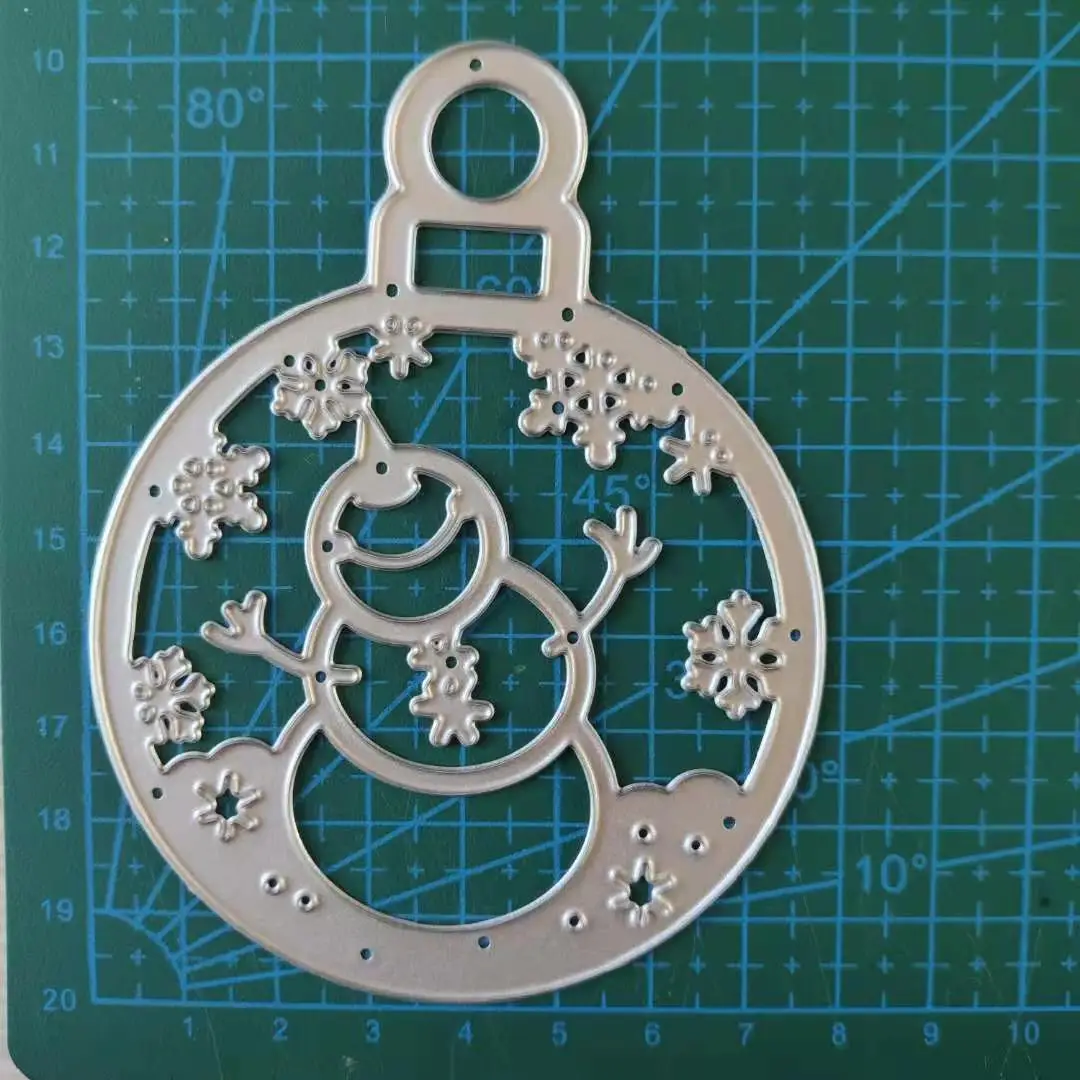 

79*103mm SNOWMAN CIRCLE Metal Cutting Dies for DIY Scrapbooking Photo Album Embossing Paper Card