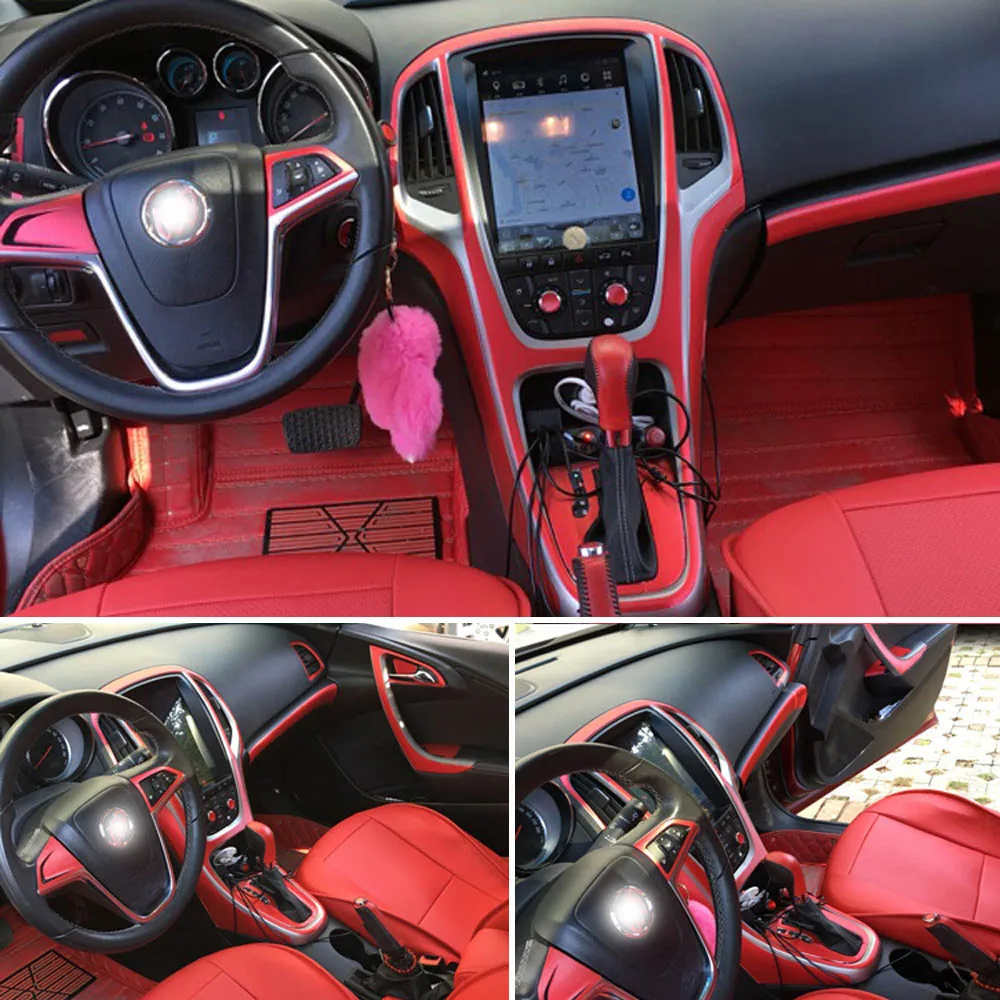 

Автомобильные аксессуары 3D/5D наклейки из углеродного волокна для Buick Verano интерьерная Центральная панель управления дверная ручка украшени...