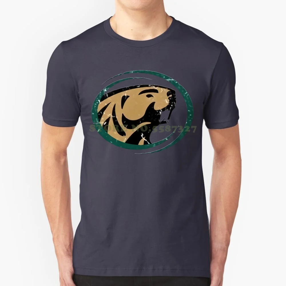 

Tops Tees Men 100% Cotton Bemidji State University Beavers Distressed Logo White T-shirt Medium