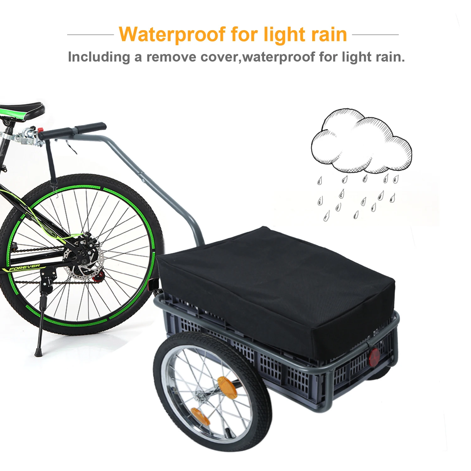 Велосипед трейлер складной Multifuctions большой емкости детская коляска Pet Cargo