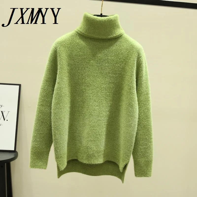 

Женский трикотажный свитер с длинным рукавом, свободного покроя