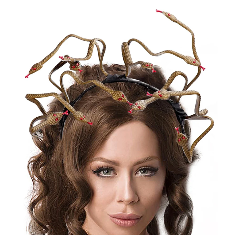 

Halloween Snake Shape Headband Fashion Party Non-toxic Eco-friendly Cosplay Stage Costume Supplies Hairband Carnival Mardi Gras