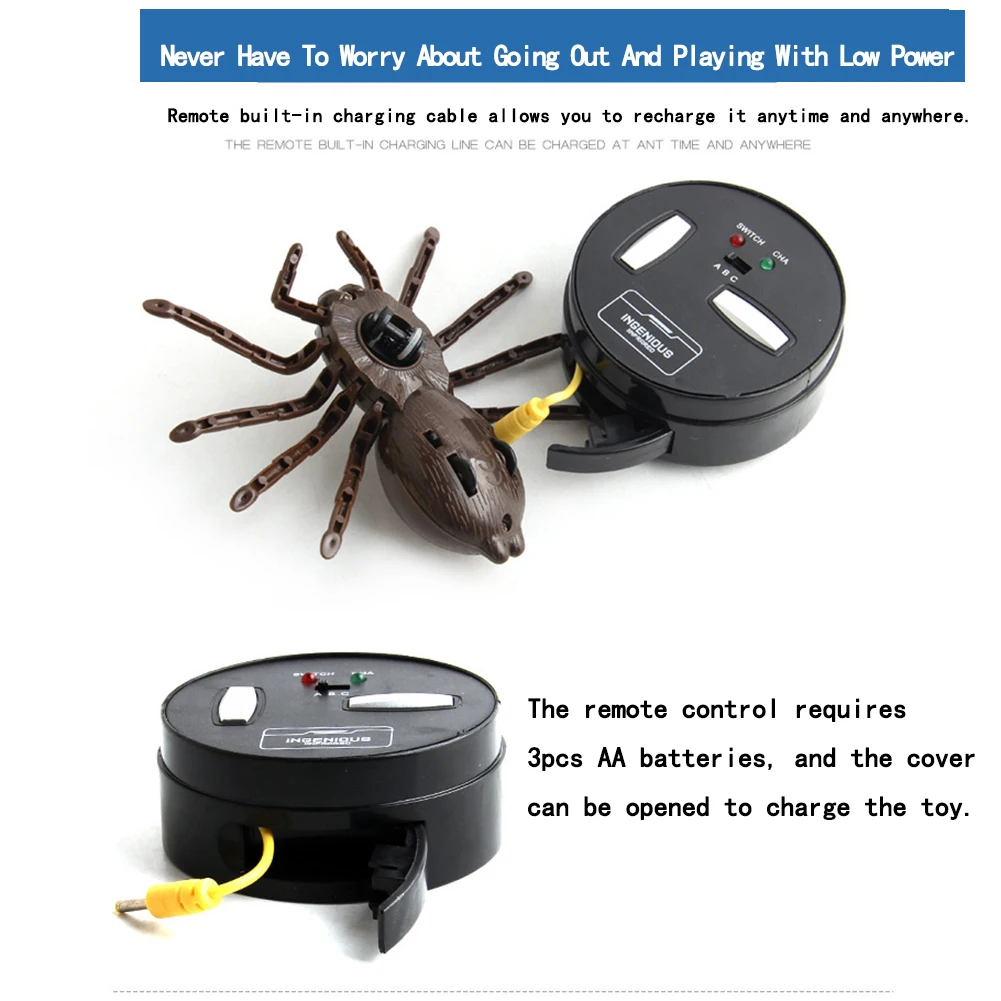 

Infrared RC Remote Control Animal Toy Electric Cockroach Simulation Doll Insect Crawl Cockroaches For Adult Prank Insects