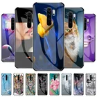 Чехол-накладка для Xiaomi Redmi 8, Note 8, 8 Pro, 8T, закаленное стекло, жесткий