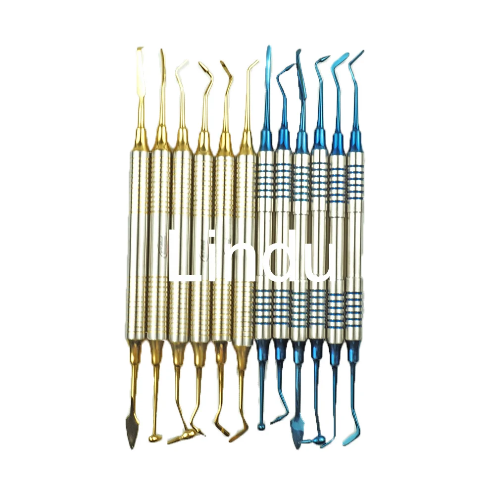 Инструменты для наполнения зубной смолой 6 шт. композитный шпатель нержавеющая