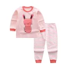 Детская одежда с длинным рукавом для мальчиков и девочек, Мультяшные пальто + брюки, спортивный костюм для новорожденных, повседневный комплект