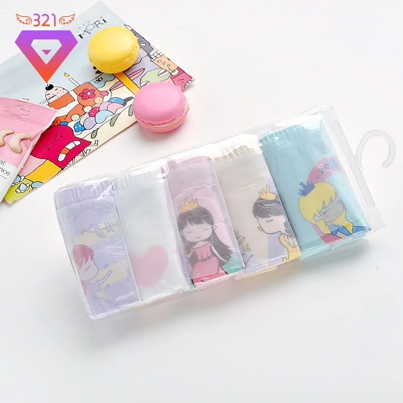 5 шт./партия нижнее белье для девочек Новая детская одежда хлопковые детские