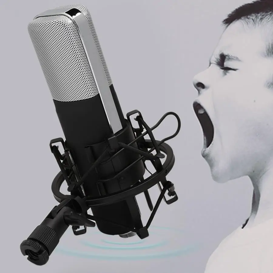 Конденсаторный микрофон с высокой чувствительностью студийный ручной для