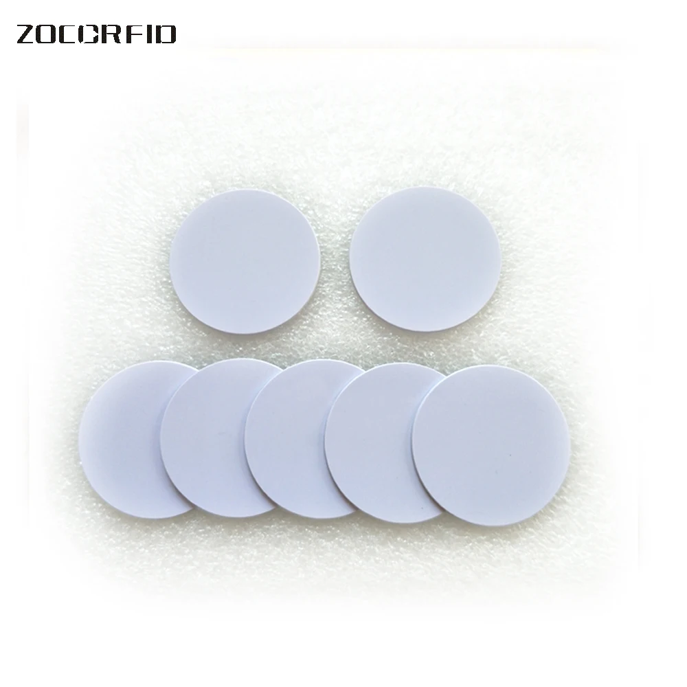 25mm-Non 3M 10 шт. TK4100/EM4100 125 кГц Rfid тег ID монеты 3M наклейки 20 мм/25 мм/30 мм Монеты RFID метки для системы контроля доступа - Цвет: 25mm-Non 3M