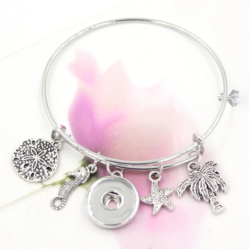 Ювелирные изделия браслет с застежкой для женщин изображением океана пляжа