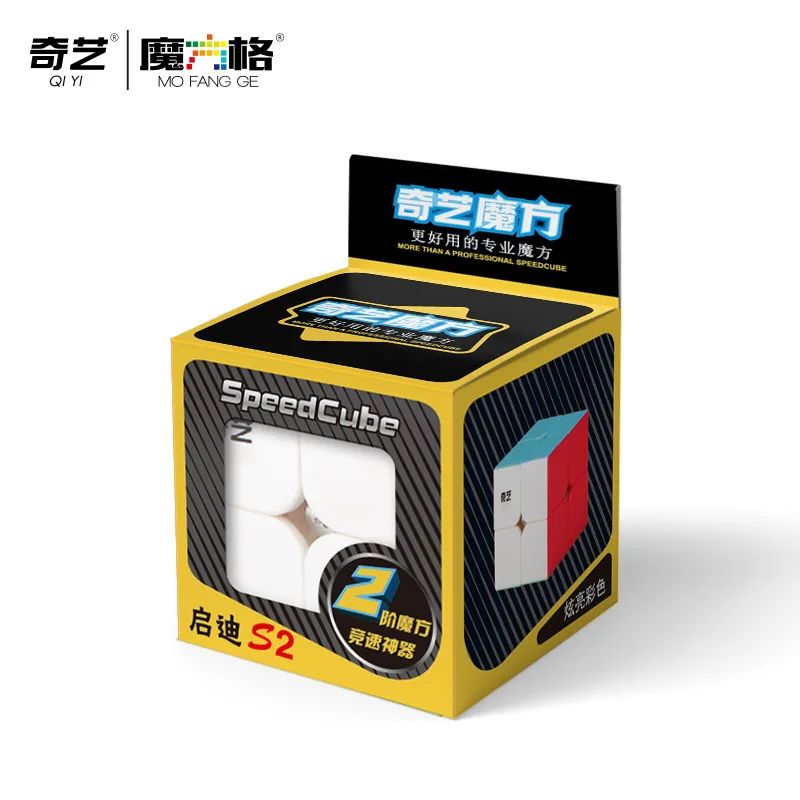 

Qiyi Qidi S2 2x2x2 Magic Cube Stickerless Mofangge 2x2 Pocket Speed Puzzle Cubes Educational Antistress Toys For Children