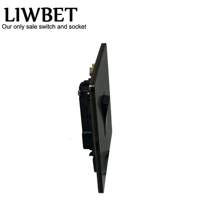 Настенный выключатель LIWBET черного цвета 2-сторонний светильник из нержавеющей