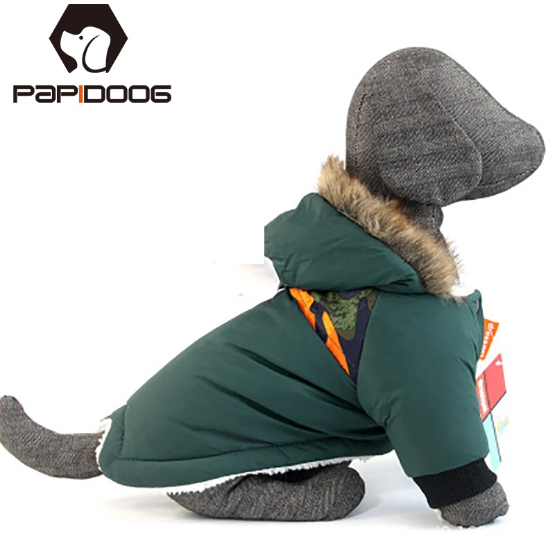 Теплая зимняя одежда для маленьких собак костюм щенков Французского бульдога