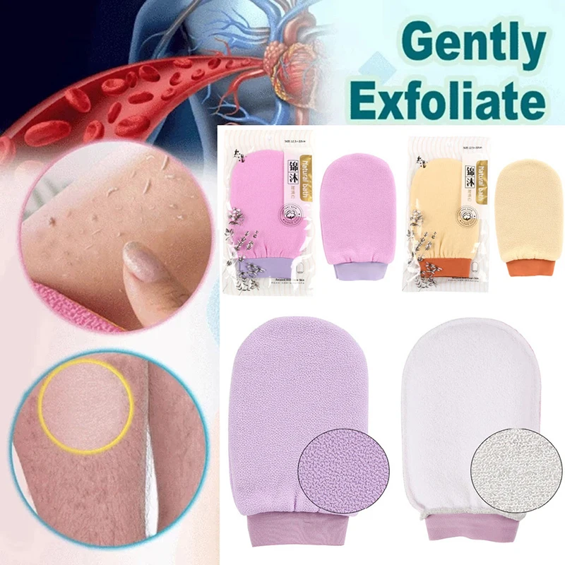 

1Pcs Bath Scrub Glove Body Cleaning Massage Mitt Bathroom Supply Skin Exfoliating Bathroom Products Two-sided Clean Hot Sale