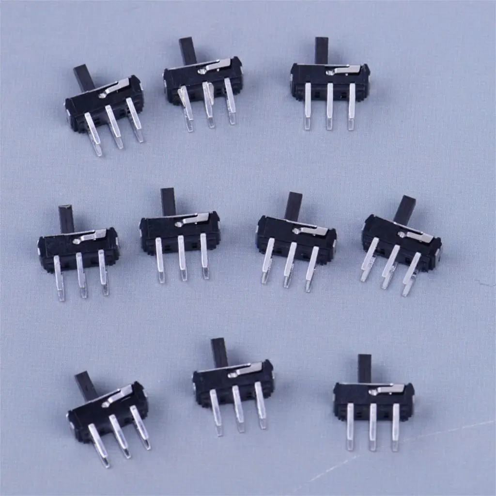 10 шт в упаковке, новая качество 1P2T 6 Pin тумблер вертикальные DIP ползунковый Переключатель MSS-22D18 подходит для монтажа на печатную плату