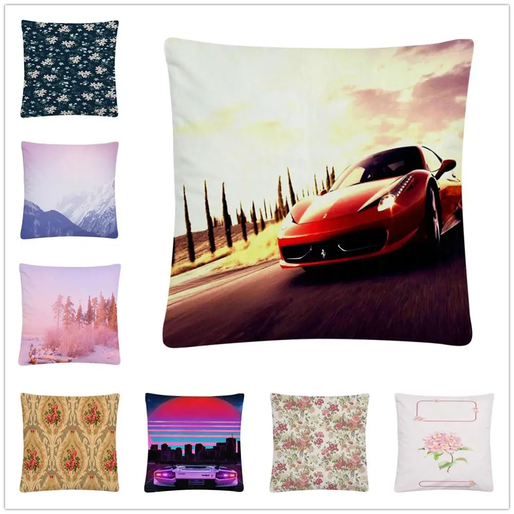 Классический мягкий короткий плюшевый/льняной чехол для подушки в винтажном