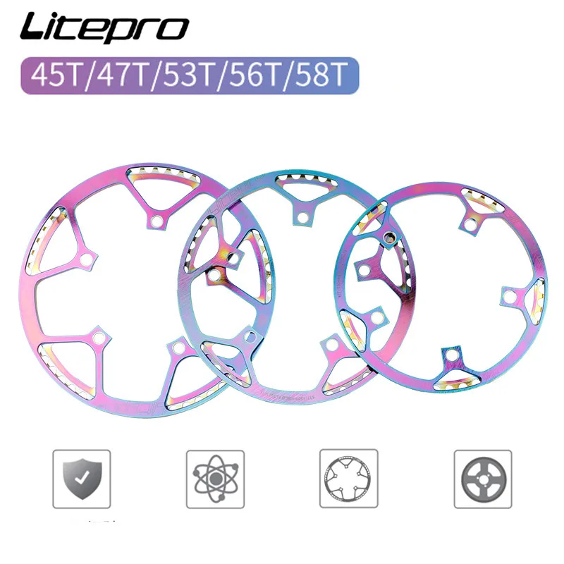 Складной велосипед BCD Lippro BMX 130 мм встроенная пластина для одноцепного кольца