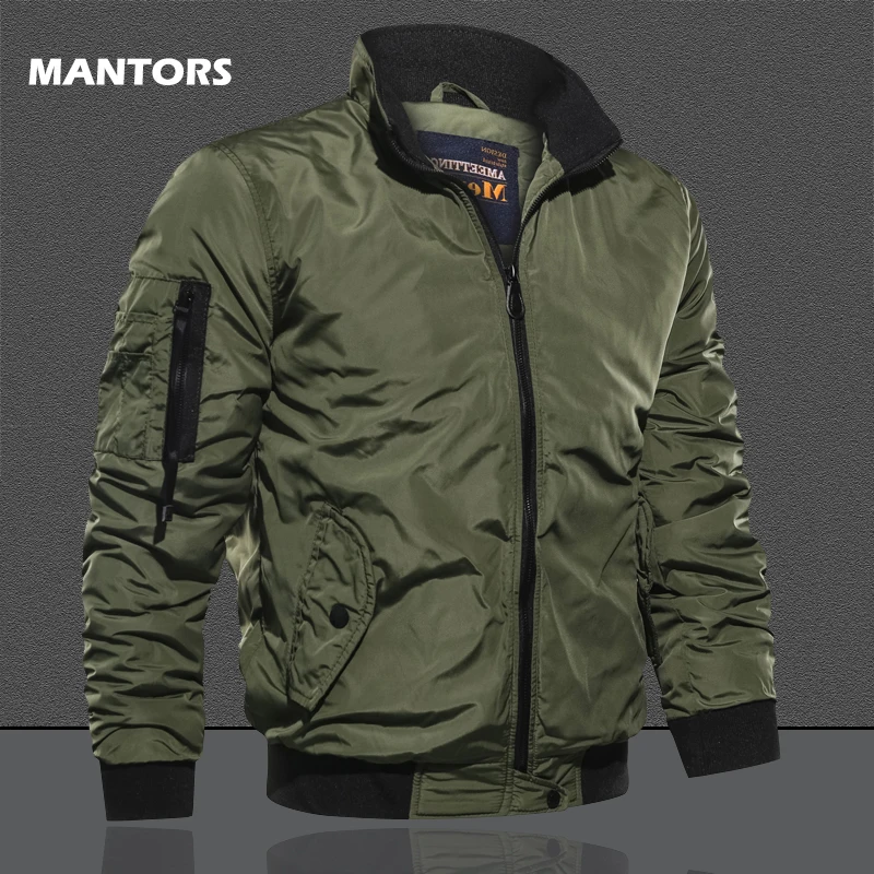 M 5XL мужская куртка бомбер осенняя однотонная на молнии пальто 2019 повседневная