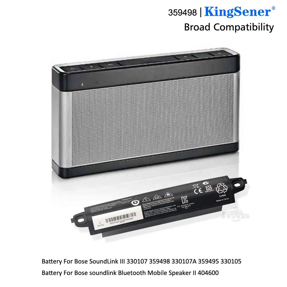 KingSener 359498 Аккумулятор для Bose SoundLink III 330107A 359495 330105 для Bose soundlink мобильный динамик с Bluetooth II 404600