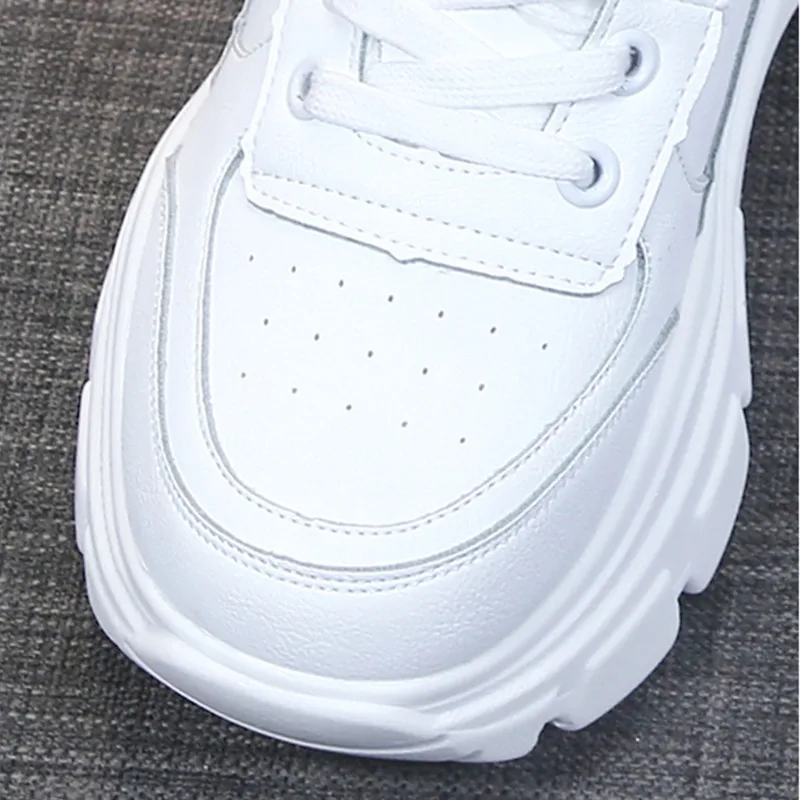 Женские кроссовки на массивной платформе Осенняя обувь с высоким берцем для Пап