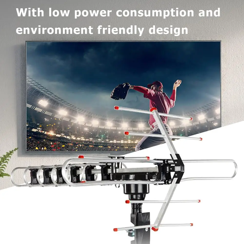 

Practical durabale Portable 360 Rotation UV Dual-band Outdoor Open Antenna 360 Degree HD Digital Outdoor Tv Antenna