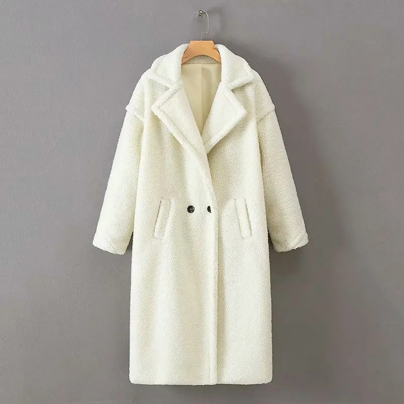 

Autumn and Winter Women's Lamb Wool Coat Clothing 2021 Winter New Long Sleeve Thick Warm Plush Fashion Women Windbreaker Jacket